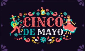 Cinco de Mayo illustration featuring two dancers