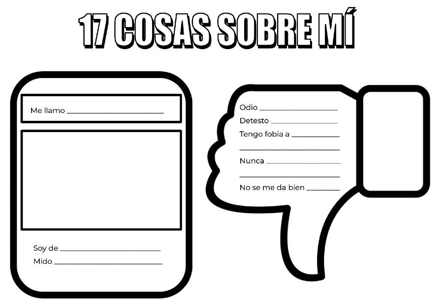 Word organizer to help students introduce themselves in Spanish
