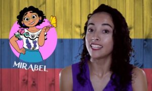 A video showing a Colombian actress and Mirabel Madrigal