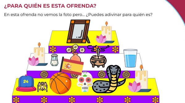 An ofrenda for the Day of the Dead about Kobe Bryant