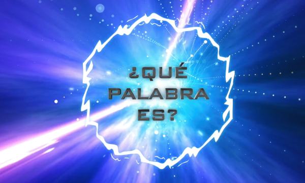 The logo of a contest that reads: ¿Qué palabra es?