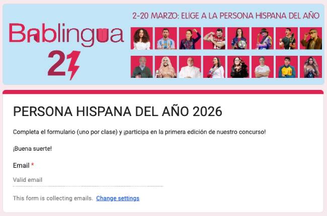 A Google form to predict the Hispanic Person of the Year